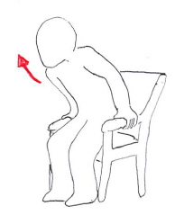 訪リハの環境整備　肘掛け椅子の使用